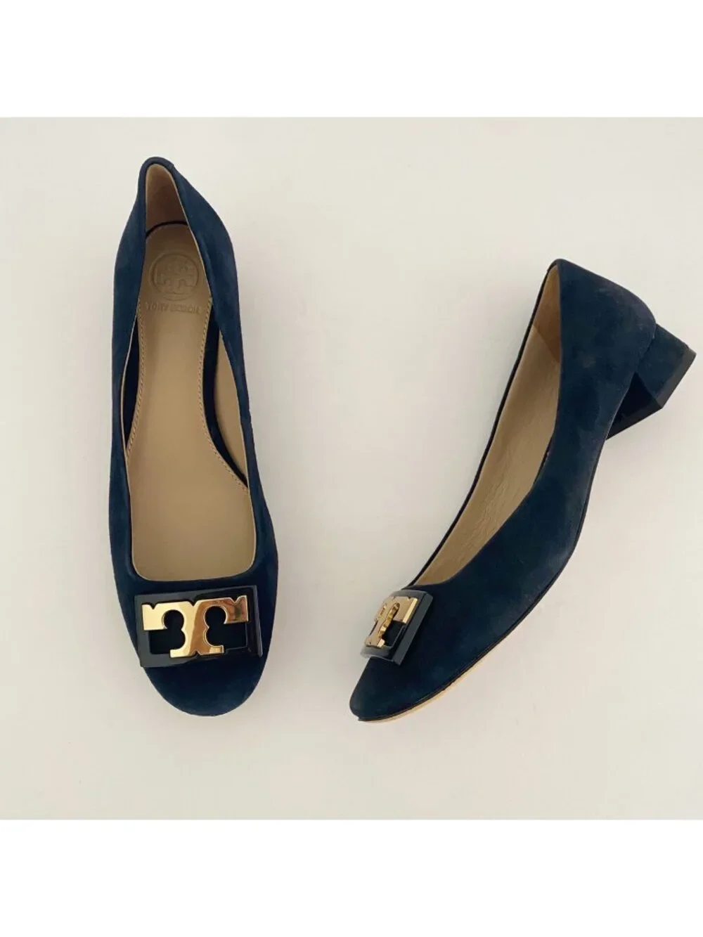 Tory Burch Gigi Heels Pumps Shoes Blue